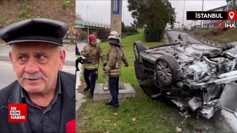 Şişli'de alkollü sürücü kaza yaptı