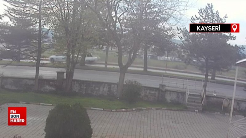 Kayseri'de ki feci kazanın güvenlik kamerası ortaya çıktı