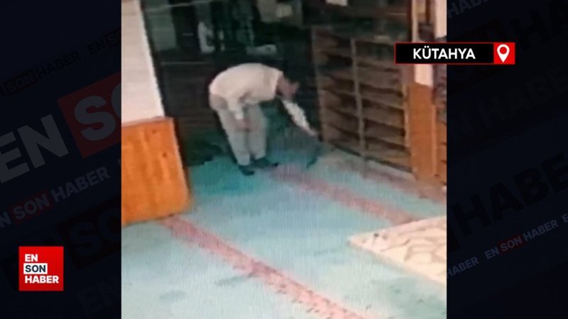 Kütahya'da namaz kılar gibi yapıp para çalan hırsız tutuklandı