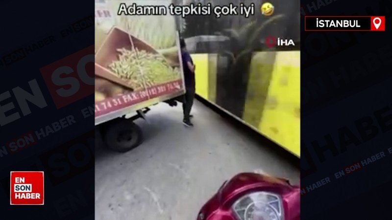 İstanbul’da ölümden kıl payı kurtuluş kamerada