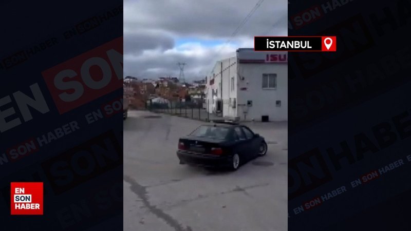 Sultanbeyli'de trafikte drift yapan sürücüye ceza