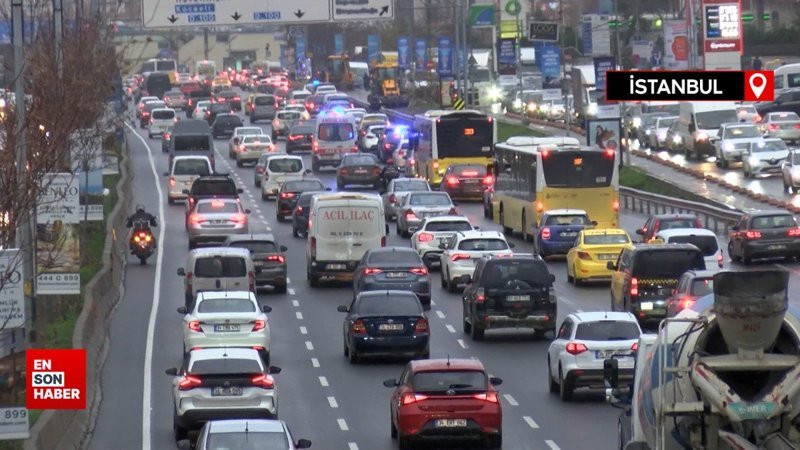 İstanbul'da trafik yoğunluğu