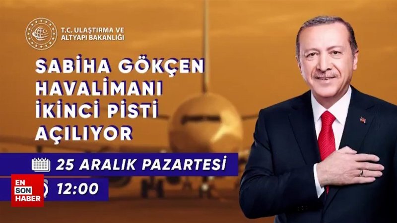 Sabiha Gökçen Havalimanı'nın ikinci pisti açılıyor