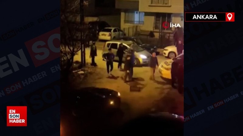 Ankara’da park yeri kavgası kamerada
