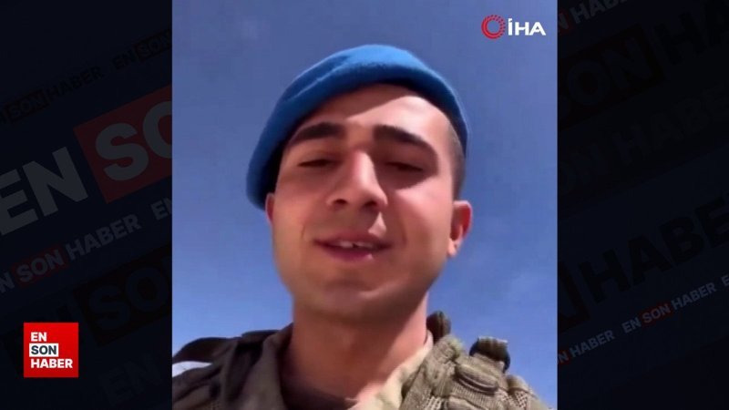 Elazığlı Şehit Aslan’ın şehit olursam diyerek komutanına attığı video