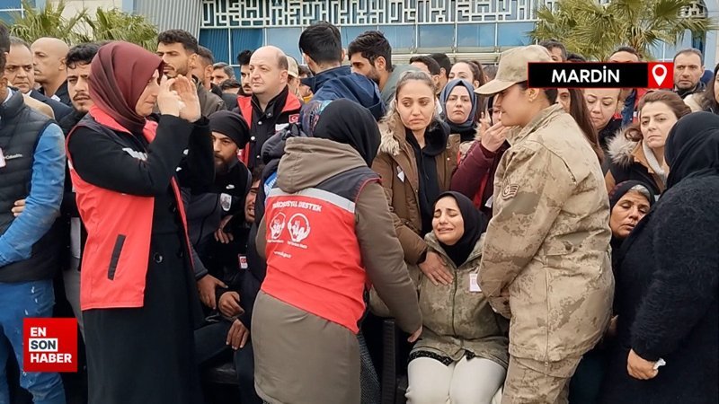 Şehit Cebrail Dündar için Mardin’de tören: Eşi gözyaşları döktü