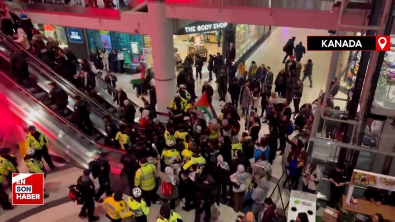 Filistin destekçileri, Noel alışverişini aksattı