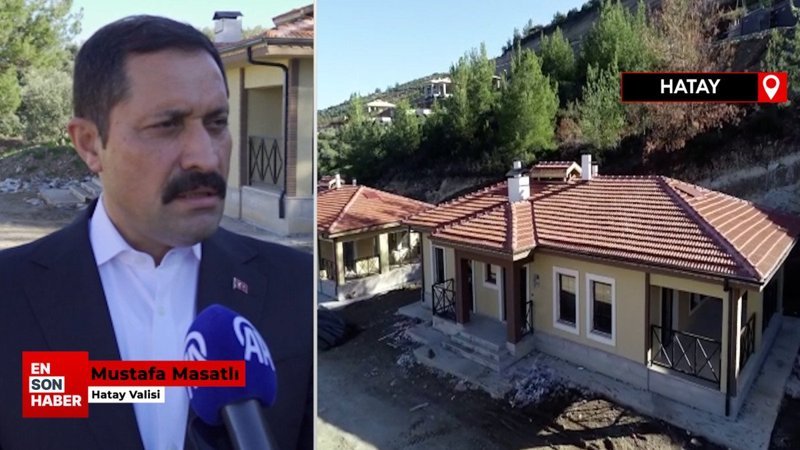 Hatay'ın 13 ilçesinde 2 bin 355 köy tipi afet konutunun inşası sürüyor