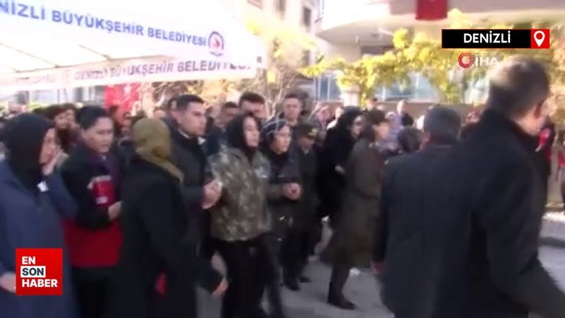 Pençe şehidi Mehmet Serinkan Denizli'de son yolculuğuna uğurlandı