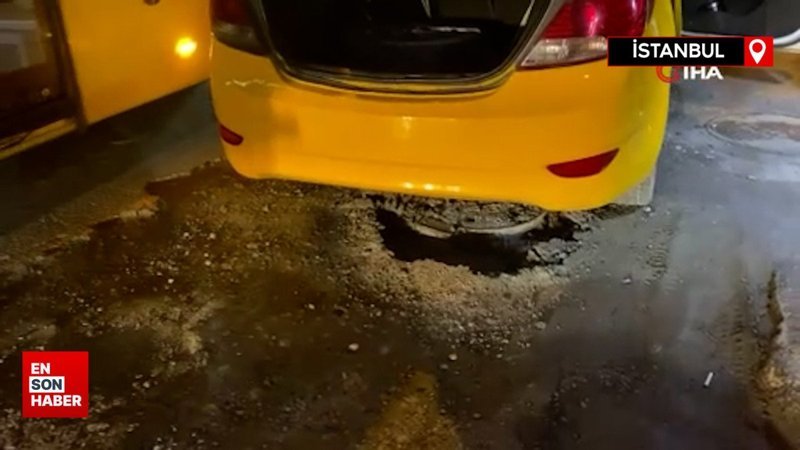 Küçükçekmece'de İSKİ'nin kapatmadığı rögar kapağı kazaya neden oldu