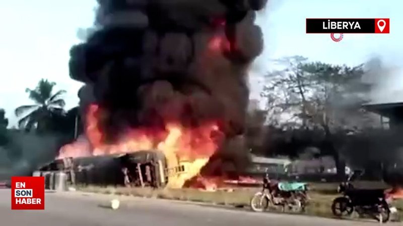 Liberya'da yakıt tankerinde patlama
