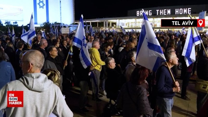 Netanyahu karşıtı binlerce İsrailli başkentte sokağa indi