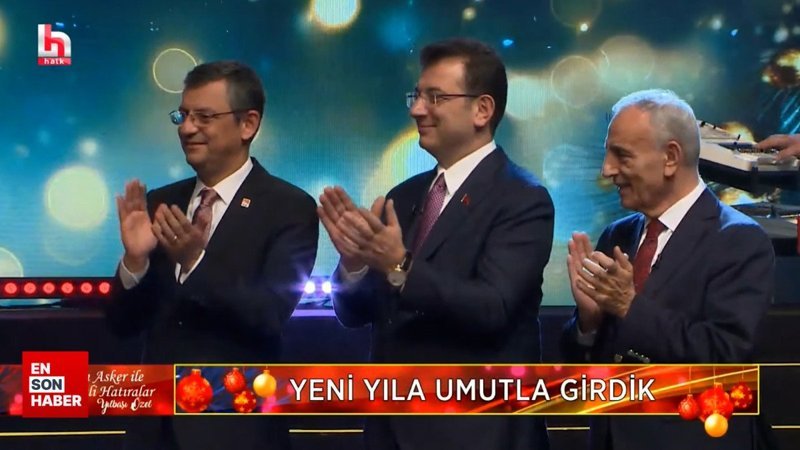 Şehitler için milli yas isteyen Özgür Özel ve Ekrem İmamoğlu'nun yılbaşı kutlaması