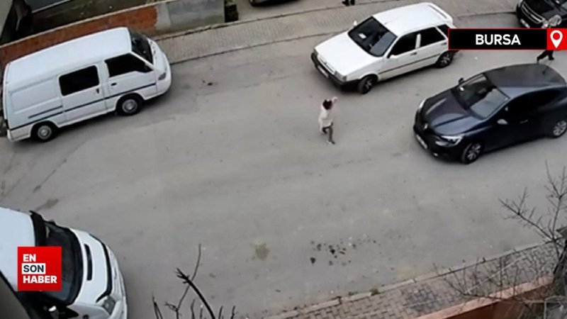 Bursa’da 5 yaşındaki çocuk aracın altında kalmaktan kıl payı kurtuldu