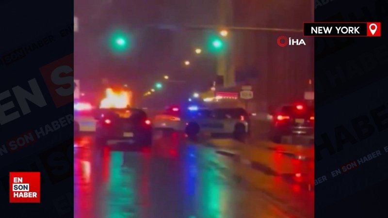New York’ta benzin bidonu yüklü araç kalabalığın arasına daldı