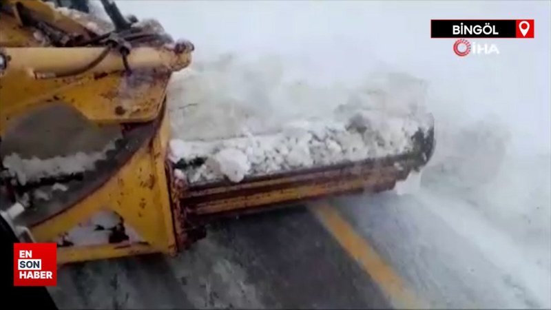 Bingöl’de kar nedeniyle 173 köy yolu ulaşıma kapandı