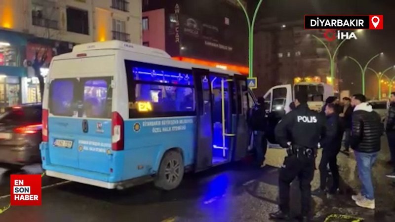 Diyarbakır’da yaya ve özel halk otobüsü şoförü kurşunların hedefi oldu