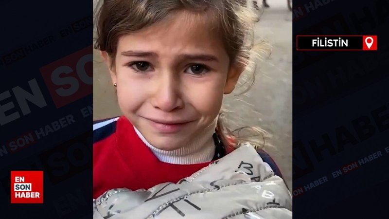 Gazzeli küçük kız yaşadığı korkuyu ağlayarak anlattı