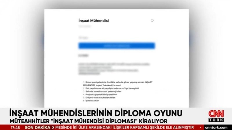 İnşaat mühendislerinin diploma oyunu
