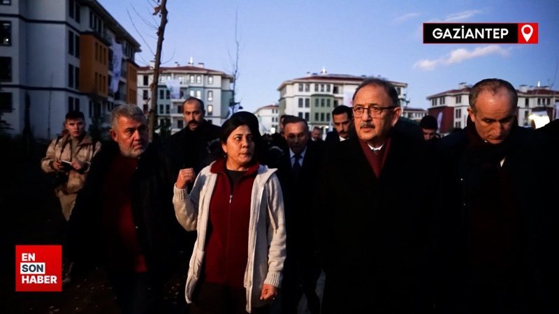 Mehmet Özhaseki, İslahiye’deki depremzedeleri ziyaret etti