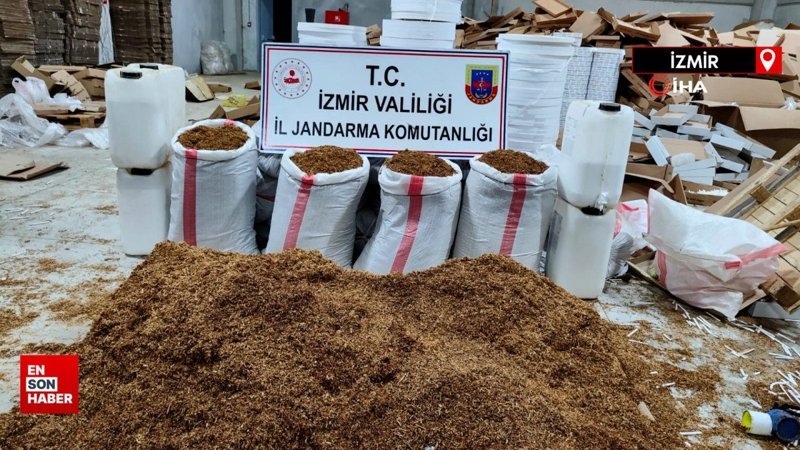 İzmir’de kaçak sigara fabrikasına baskın: 52 milyonluk ürün ele geçirildi