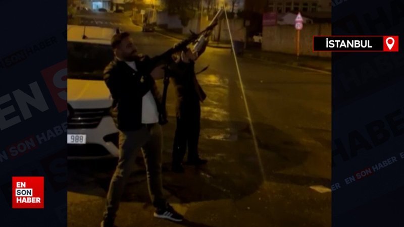 Gaziosmanpaşa’da magandalar tüfeklerle havaya ateş açtı