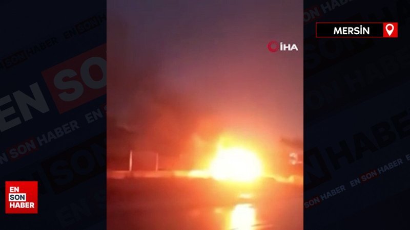 Mersin'de otomobilini yaktı, bir de görüntüsünü çekti