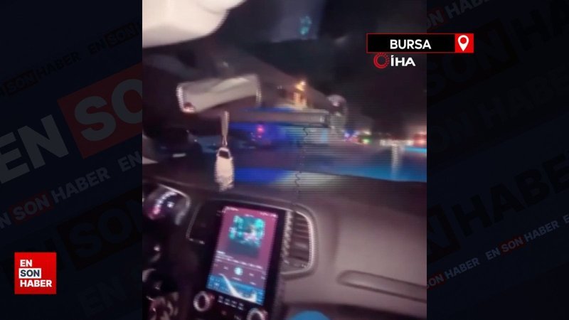 Bursa'da çakar takarak polis gibi gezdi, hayali kısa sürdü