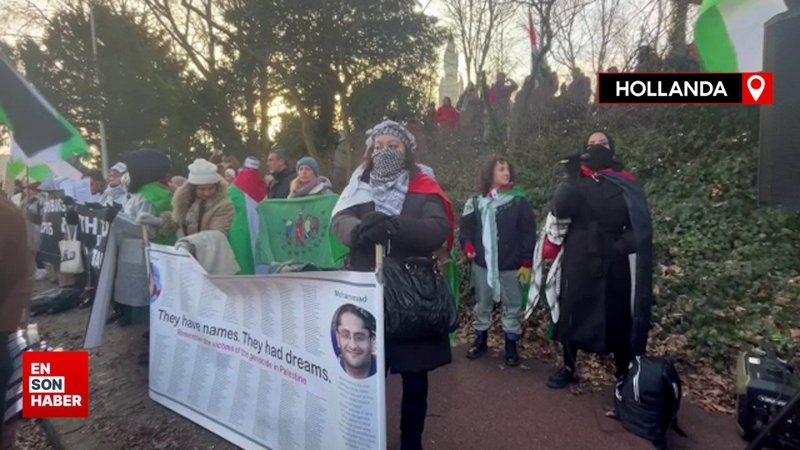 İsrail'in yargılandığı Adalet Divanı önünde Filistin'e destek