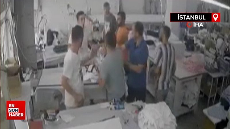 İstanbul'da tekstil atölyesinde 'yüzüme kumaş attın' kavgası