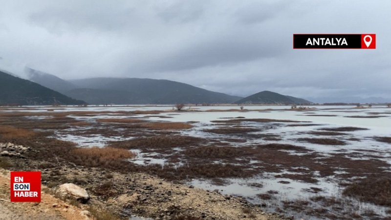 Kuruyan Avlan Gölü, son yağışlarla birlikte yeniden su tutmaya başladı