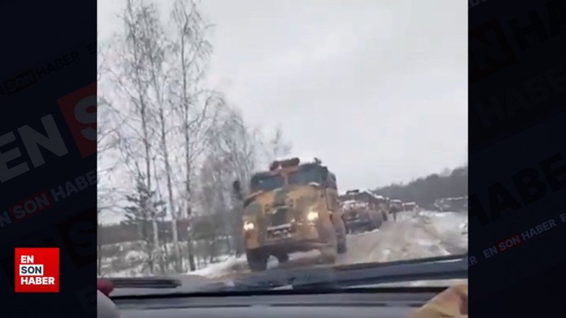 Ukrayna'nın Kirpi konvoyu görüntülendi