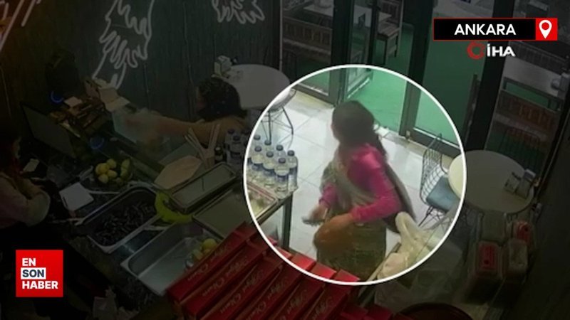 Ankara’da girdikleri dükkandan 200 adet midye çaldılar