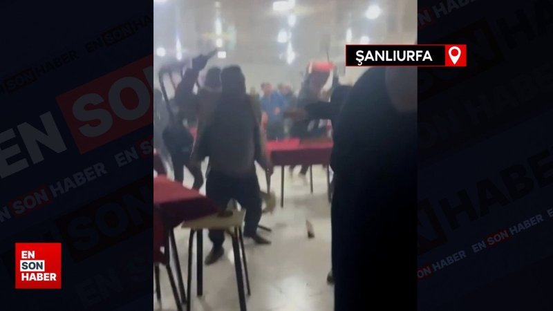 Şanlıurfa'da çay ocağında kavga