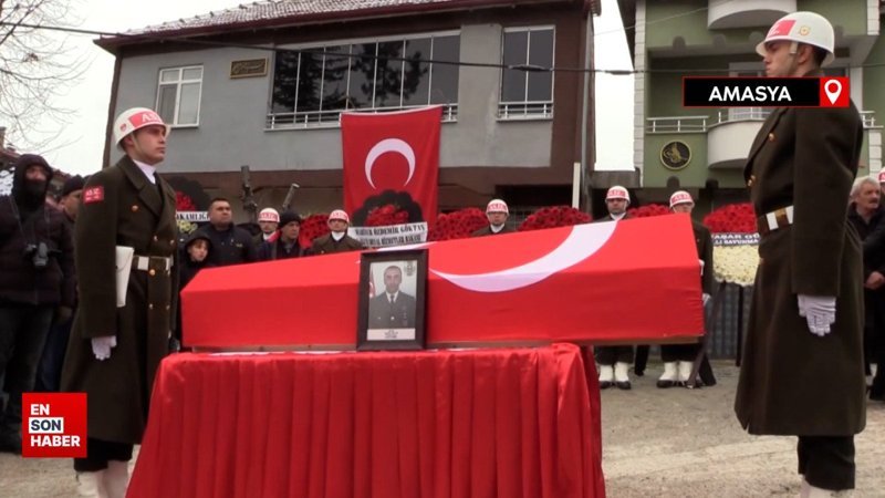 Şehit Piyade Uzman Çavuş Samet Aslan Amasya'da son yolculuğuna uğurlandı