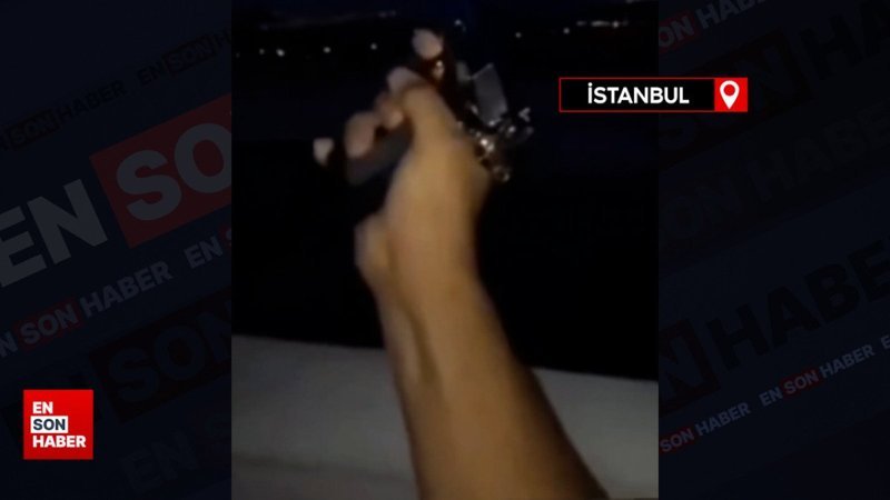 Büyükçekmece'de otomobilden havaya ateş açıp paylaştılar