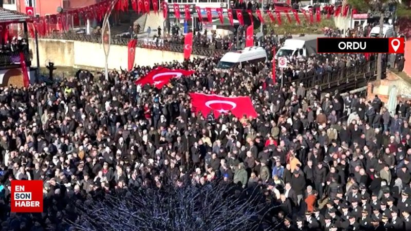 Ordu'da şehit Murat Atar dualarla son yolculuğuna uğurlandı