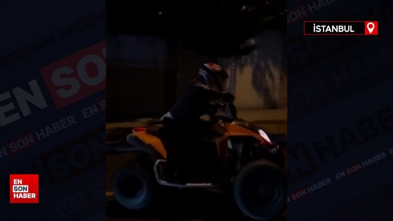 Ataşehir'de motosikletiyle drift atan sürücüye 22 bin lira ceza