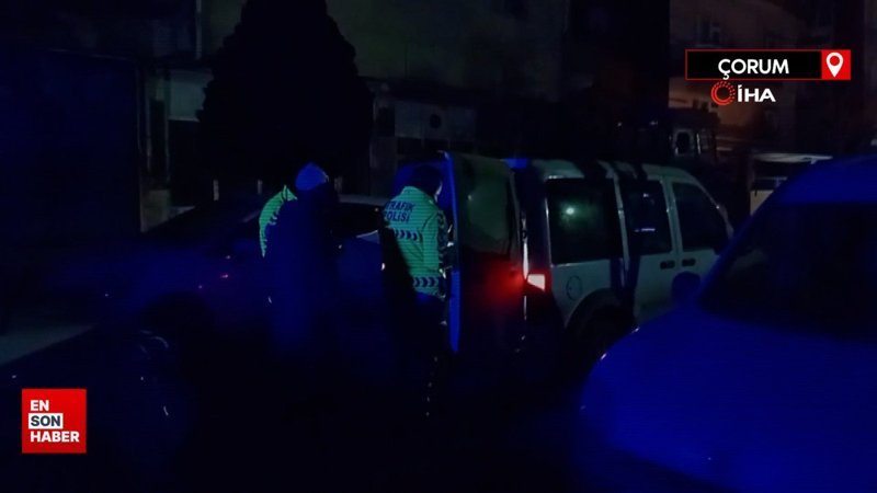 Çorum'da ehliyetsiz sürücüye 74 bin lira ceza kesildi