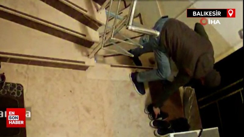 Balıkesir Bandırma'da ayakkabı hırsızı yakalandı