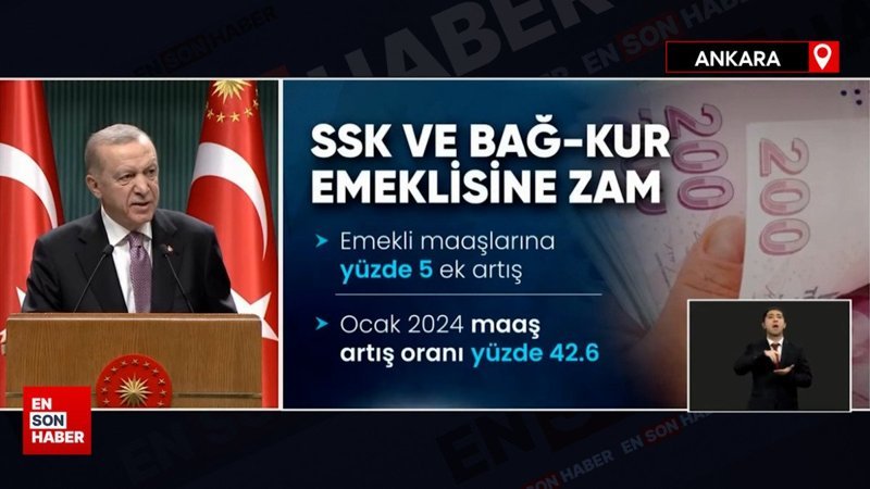 Cumhurbaşkanı Erdoğan'dan emekliye müjde! Yüzde 5 ek artış yapılacak