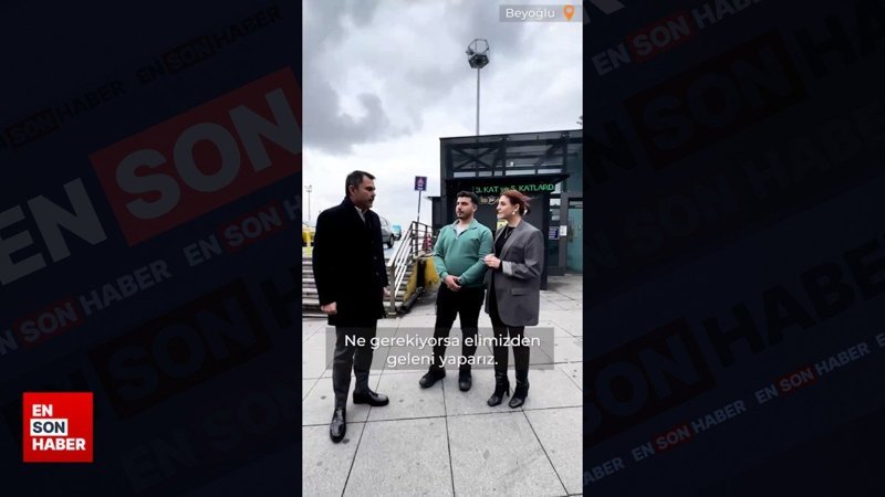 Murat Kurum, Beyoğlu'nda vatandaşlarla bir araya geldi