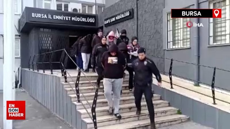 Bursa merkezli 8 ilde eş zamanlı operasyon düzenlendi