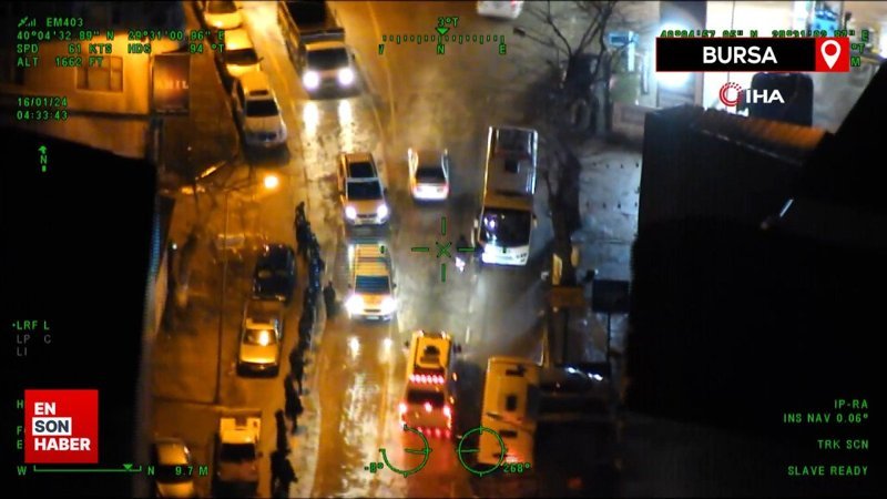 Bursa'da nefes kesen uyuşturucu operasyonu kamerada