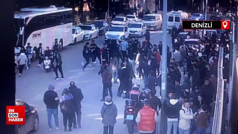 Denizli'de taraftarlar arasındaki bıçaklı kavga