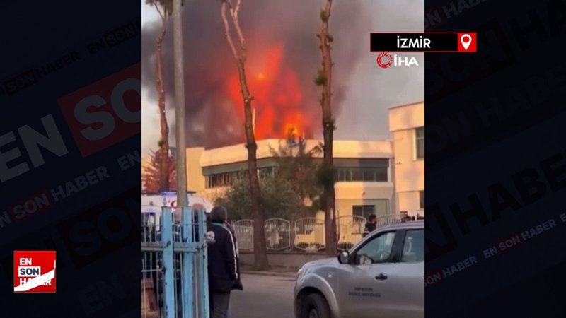 İzmir'de kozmetik deposunda yangın: 1 ölü 3 ağır yaralı