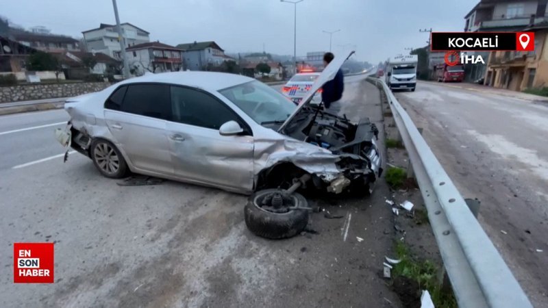 Köpeğe çarpmamak için kaza yaptı: 3 yaralı