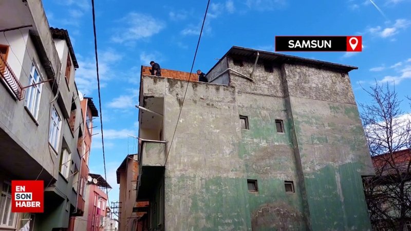 Samsun'da ağabeyi ile çanak anten tartışmasında çatıdan düştü