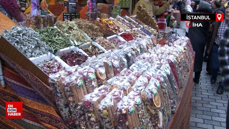 Havalar soğudu, vatandaşlar aktarların yolunu tuttu