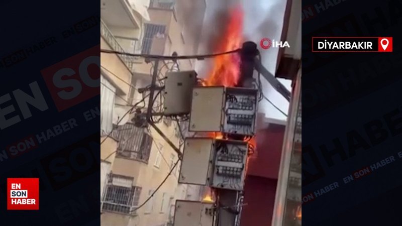 Diyarbakır’da elektrik panosu yandı